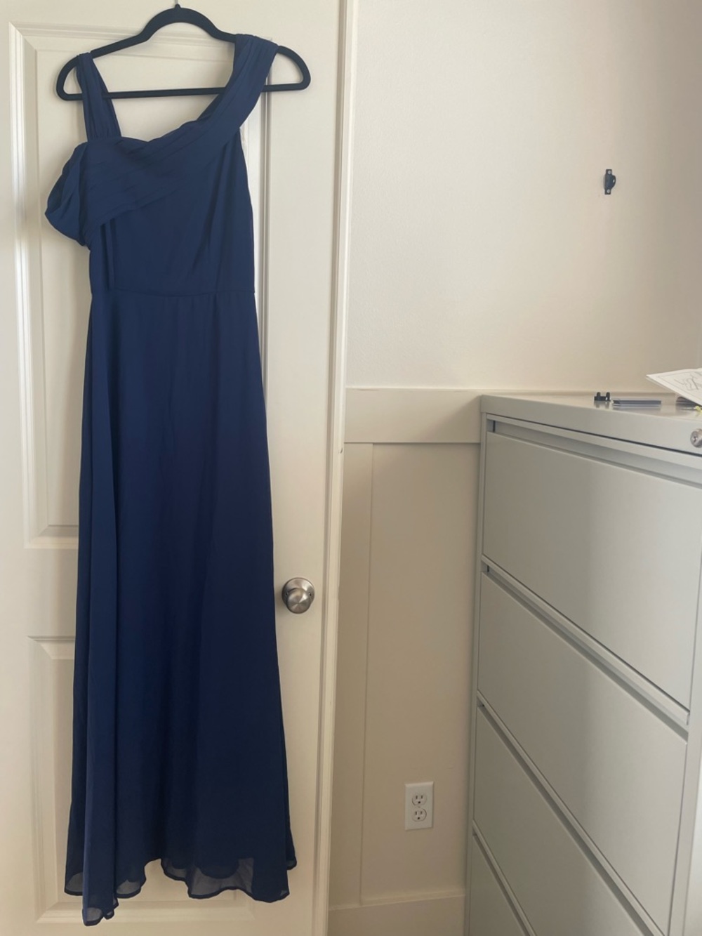 NWOT Soieblu Navy Blue Floor Length Maxi Dress